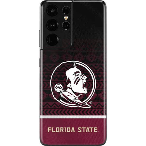 Florida State University Pattern Jersey Galaxy S21 Ultra 5G Skin